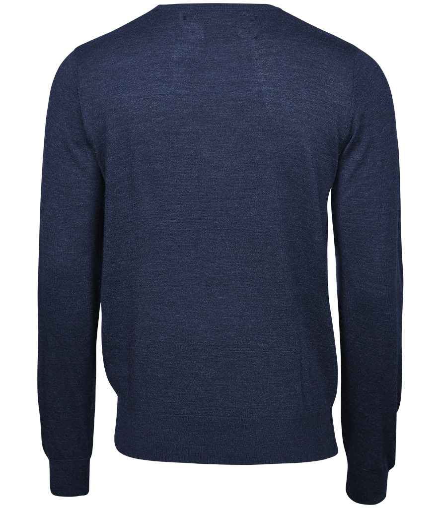 Tee Jays Merino Blend Crew Neck Sweater - Navy
