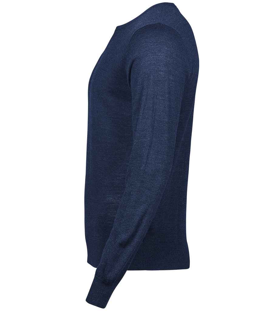 Tee Jays Merino Blend Crew Neck Sweater - Navy