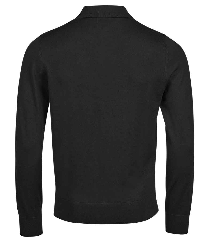 Tee Jays Knitted Polo Shirt - Black