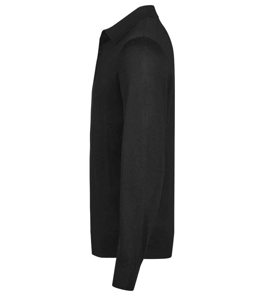 Tee Jays Knitted Polo Shirt - Black