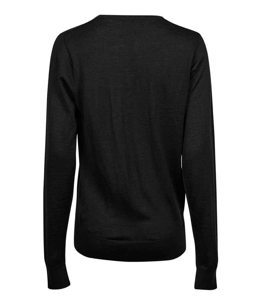Tee Jays Ladies Crew Neck Sweater - Black