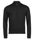 Tee Jays Knitted Full Zip Sweater - Black