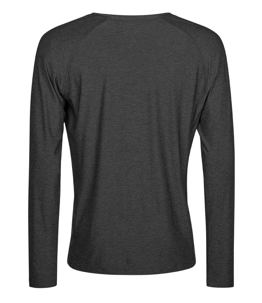 Tee Jays Long Sleeve CoolDry™ T-Shirt - Black Melange