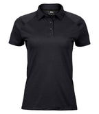 Tee Jays Ladies Luxury Sport Polo Shirt - Black