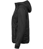 Tee Jays Ladies Hybrid-Stretch Hooded Jacket - Black/Black