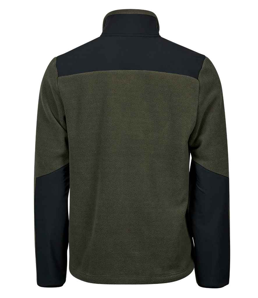 Tee Jays Mountain Fleece Jacket - Deep Green/Black