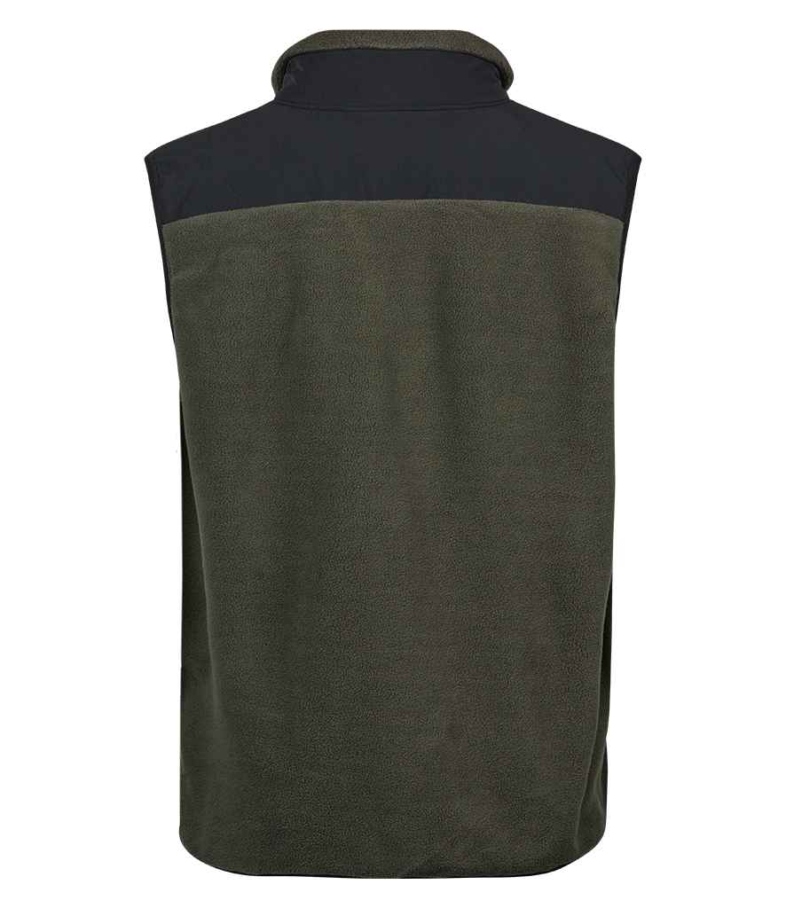Tee Jays Mountain Fleece Bodywarmer - Deep Green/Black