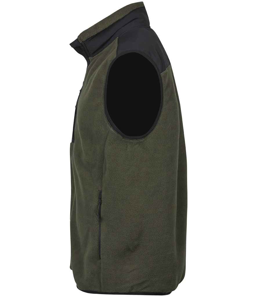 Tee Jays Mountain Fleece Bodywarmer - Deep Green/Black