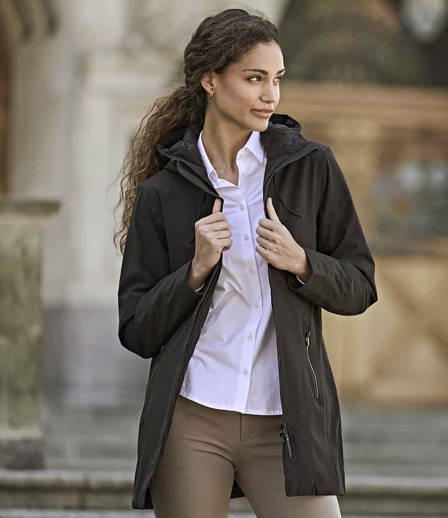 Tee Jays Ladies All Weather Parka Jacket - Black