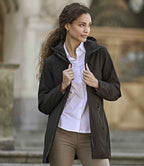 Tee Jays Ladies All Weather Parka Jacket - Black