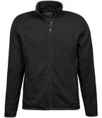 Tee Jays Knitted Outdoor Fleece Jacket - Black