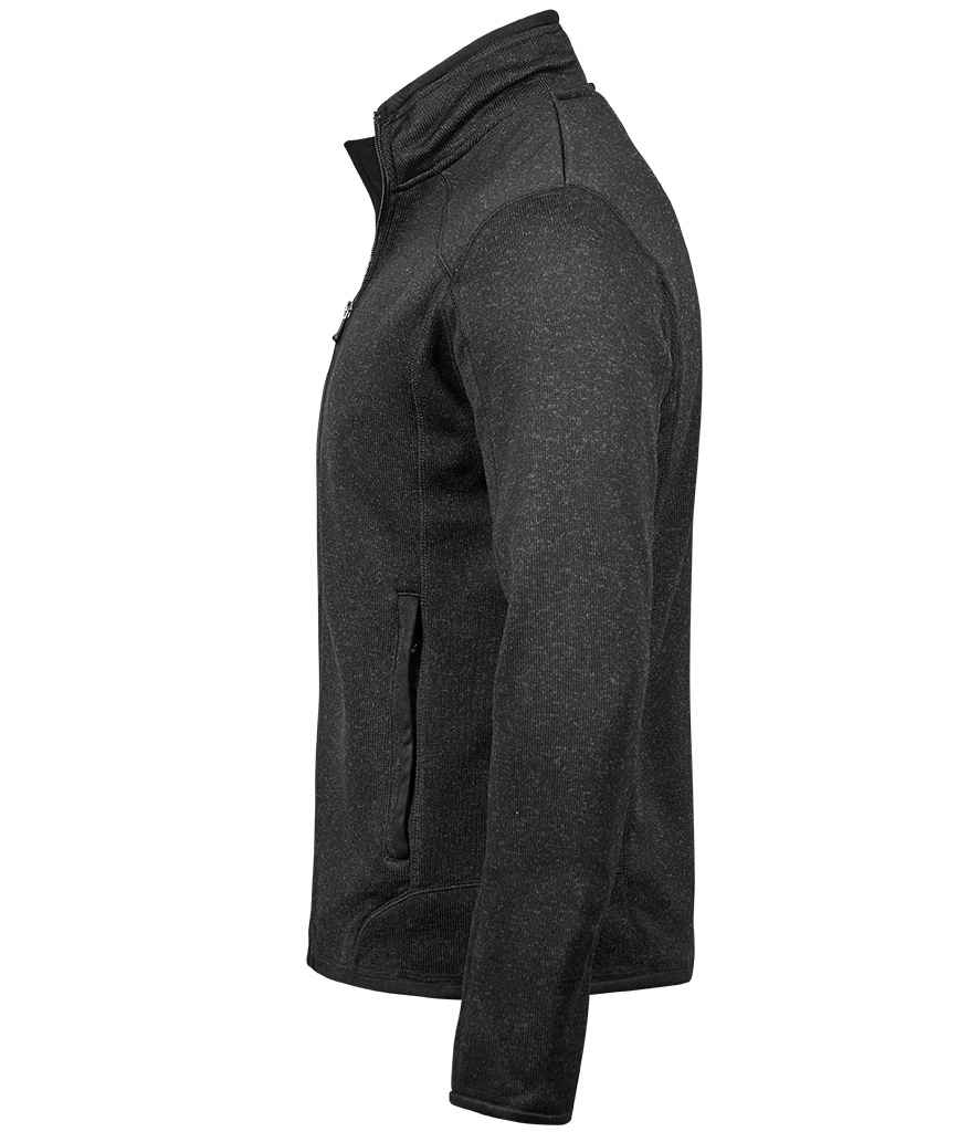Tee Jays Knitted Outdoor Fleece Jacket - Black