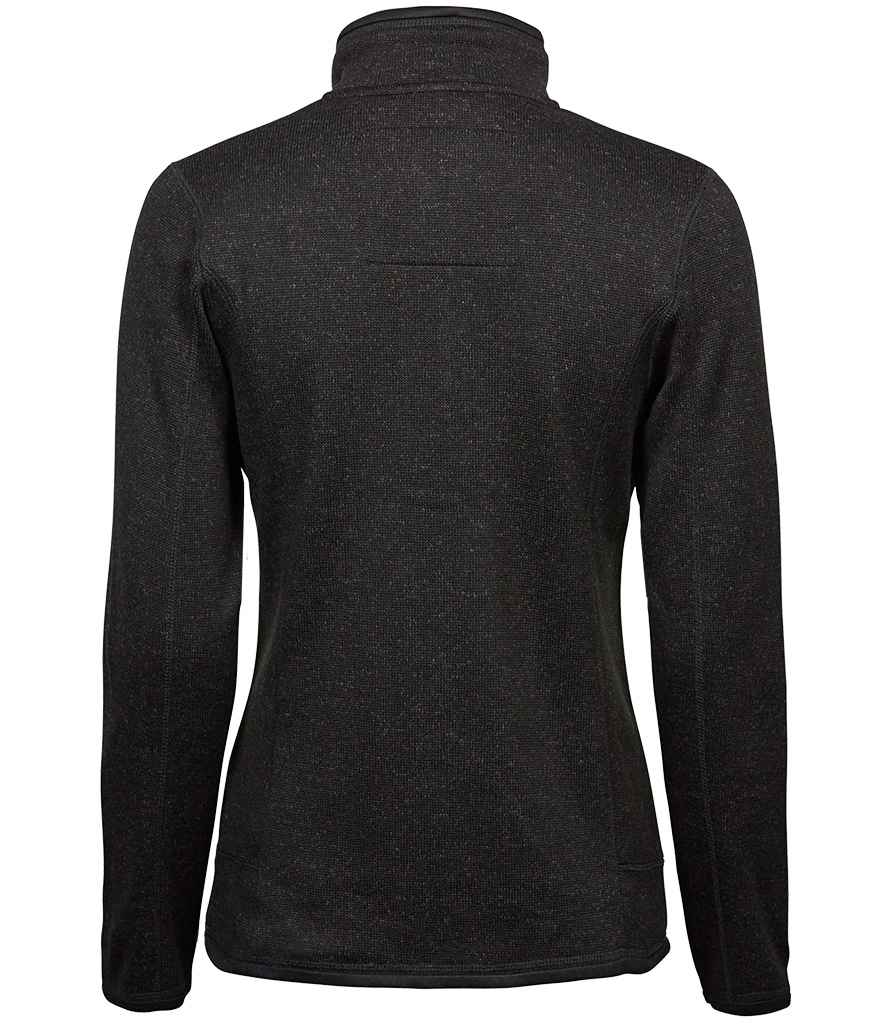 Tee Jays Ladies Knitted Outdoor Fleece Jacket - Black