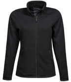 Tee Jays Ladies Knitted Outdoor Fleece Jacket - Black