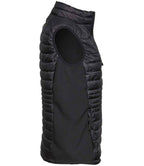 Tee Jays Ladies Crossover Padded Bodywarmer - Black/Black