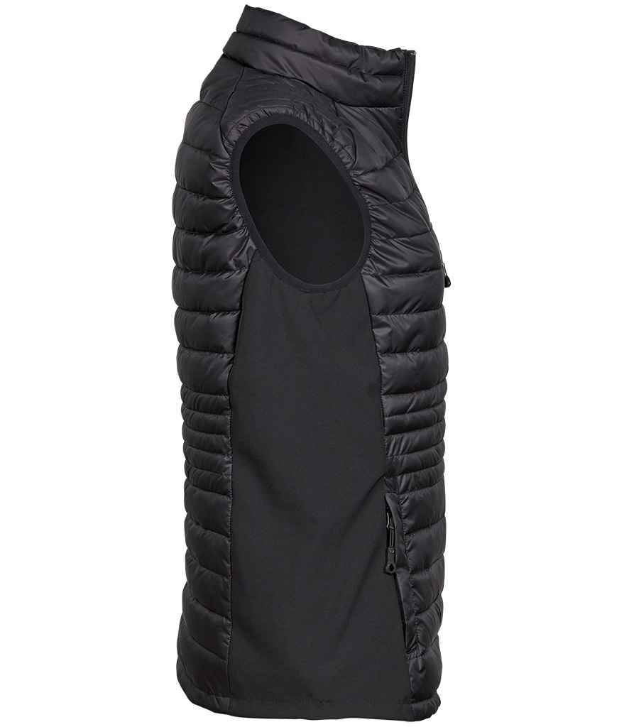 Tee Jays Ladies Crossover Padded Bodywarmer - Black/Black