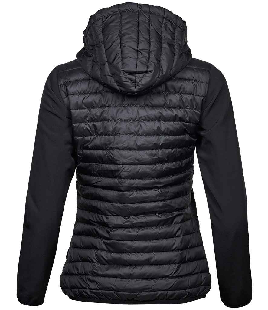 Tee Jays Ladies Crossover Hooded Jacket - Black/Black