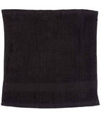 Towel City Luxury Face Cloth - Black