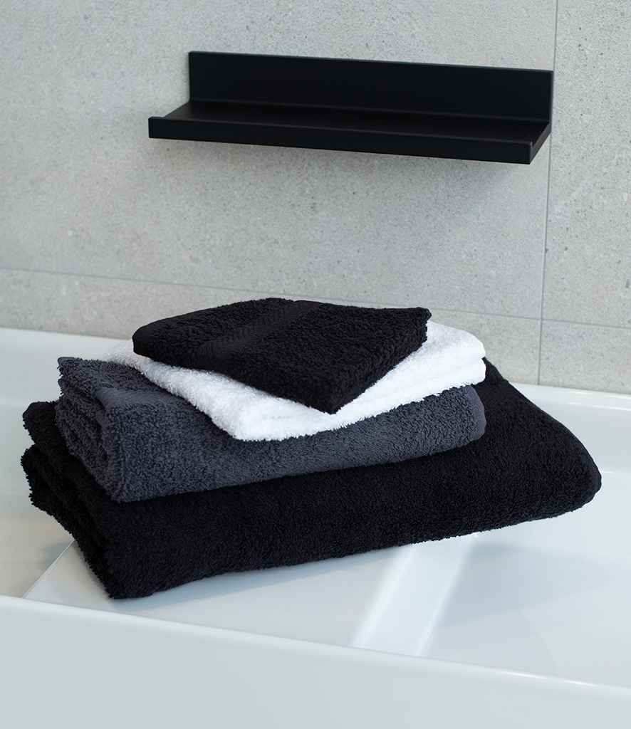 Towel City Luxury Face Cloth - Black