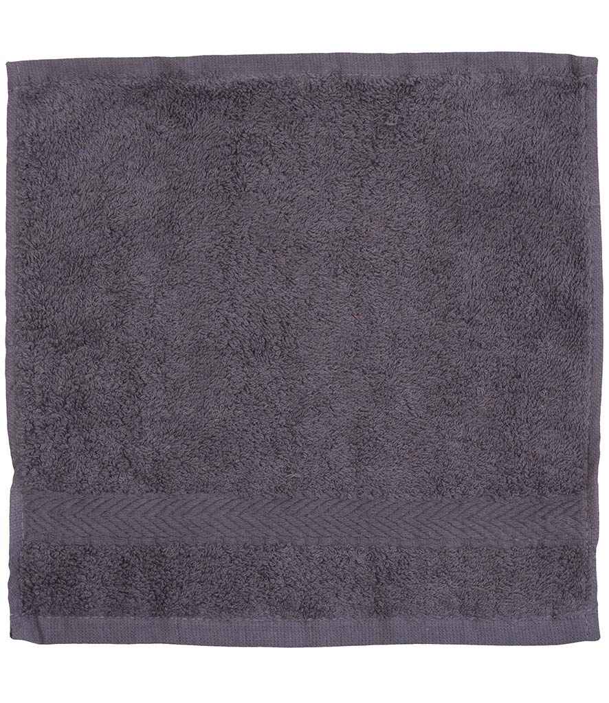 Towel City Luxury Face Cloth - Steel Grey