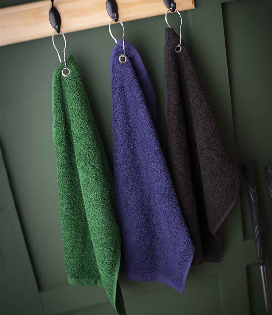 Towel City Luxury Golf Towel - Black
