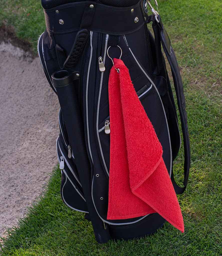 Towel City Luxury Golf Towel - Red