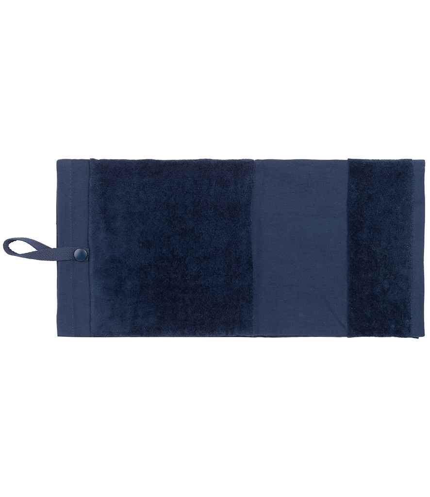 Towel City Deluxe Velour Golf Towel - Navy