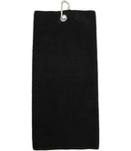 Towel City Microfibre Golf Towel - Black