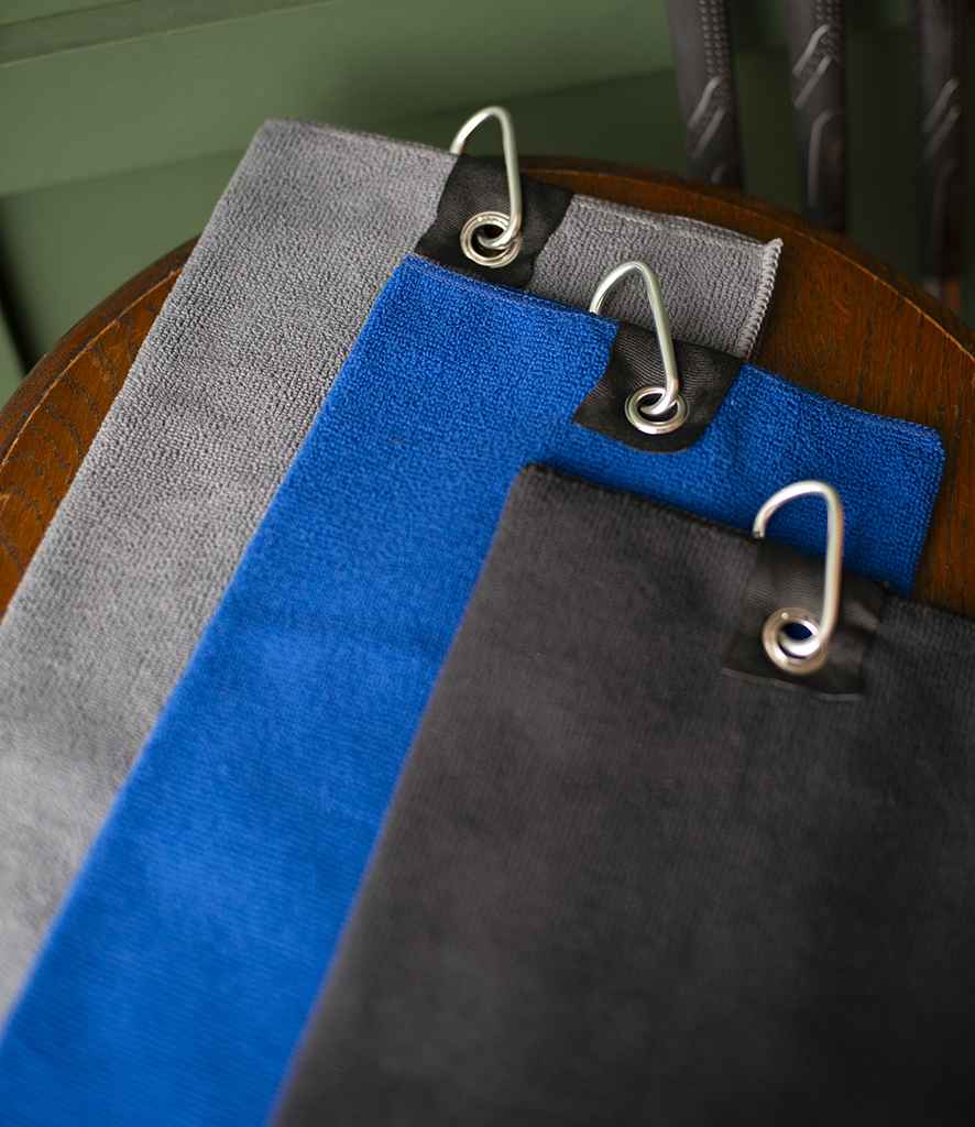 Towel City Microfibre Golf Towel - Steel Grey
