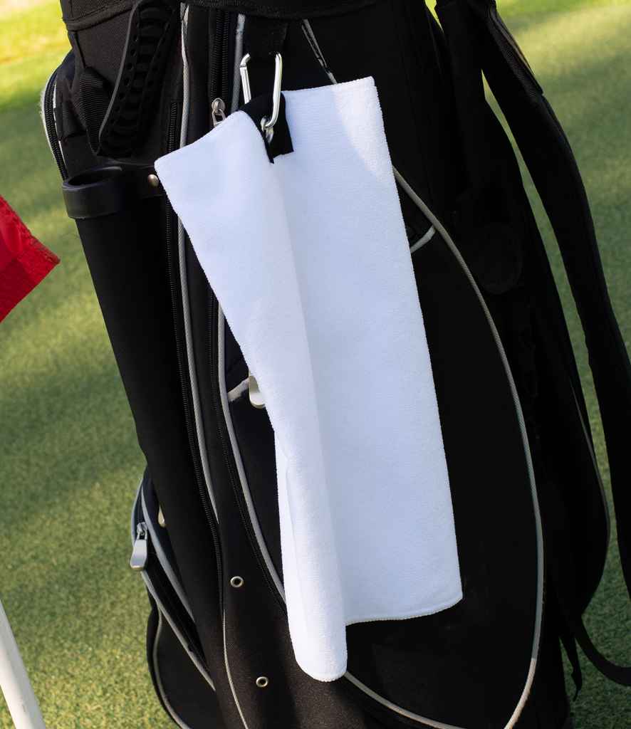 Towel City Microfibre Golf Towel - White