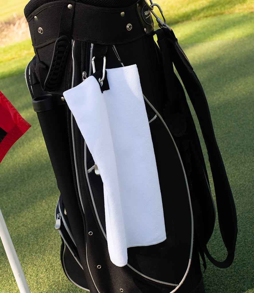 Towel City Microfibre Golf Towel - White