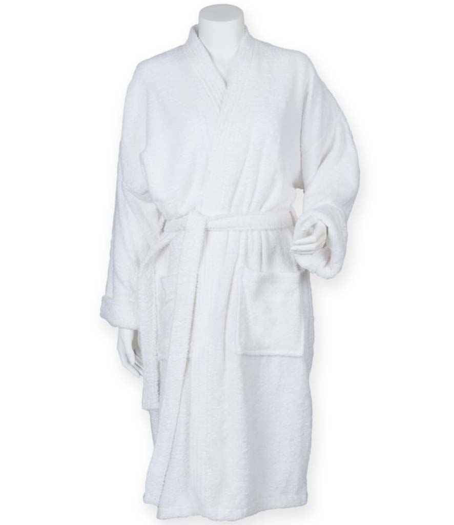 Towel City Kimono Towelling Robe - White