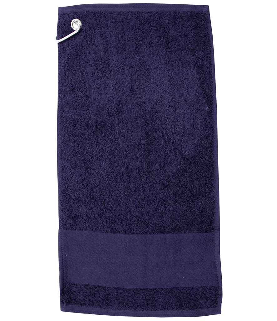 Towel City Printable Border Golf Towel - Navy