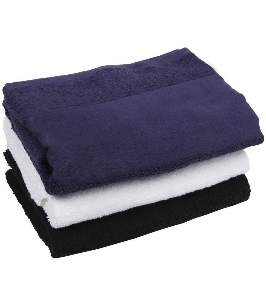 Towel City Printable Border Bath Towel - Navy