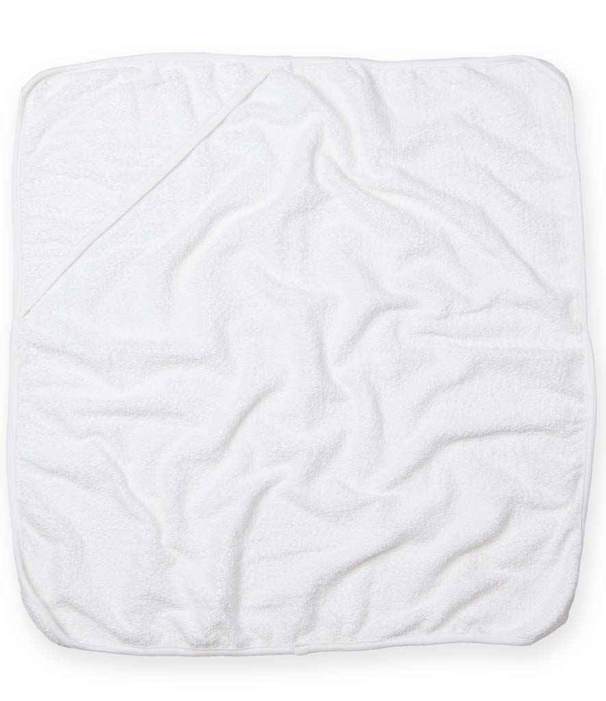 Towel City Babies Hooded Towel - White/White