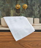Towel City Organic Printable Border Hand Towel - White