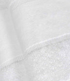Towel City Organic Printable Border Bath Towel - White