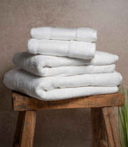 Towel City Organic Printable Border Bath Towel - White