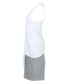 Towel City Short PJ's in a Bag - White/Heather Grey