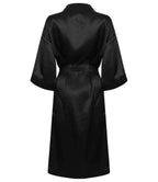 Towel City Ladies Satin Robe - Black
