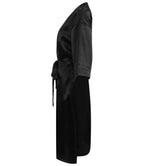 Towel City Ladies Satin Robe - Black