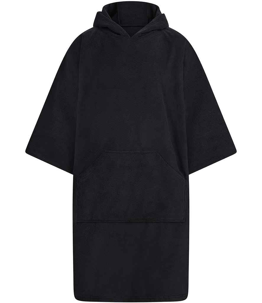 Towel City Adult Poncho - Black