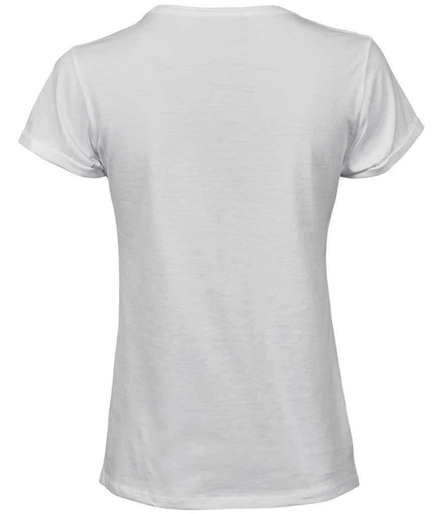 Tee Jays Ladies Roll-Up T-Shirt - White