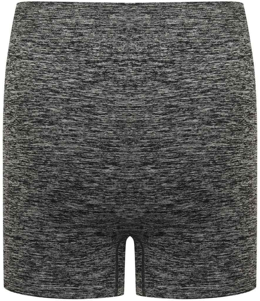 Tombo Ladies Seamless Shorts - Dark Grey Marl