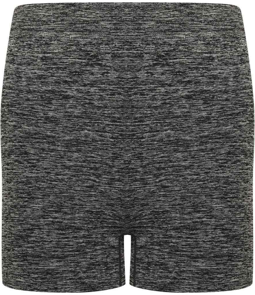 Tombo Ladies Seamless Shorts - Dark Grey Marl