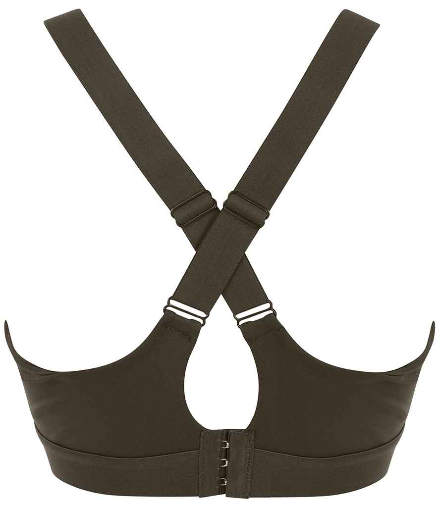 Tombo Medium Impact Core Bra - Olive Green