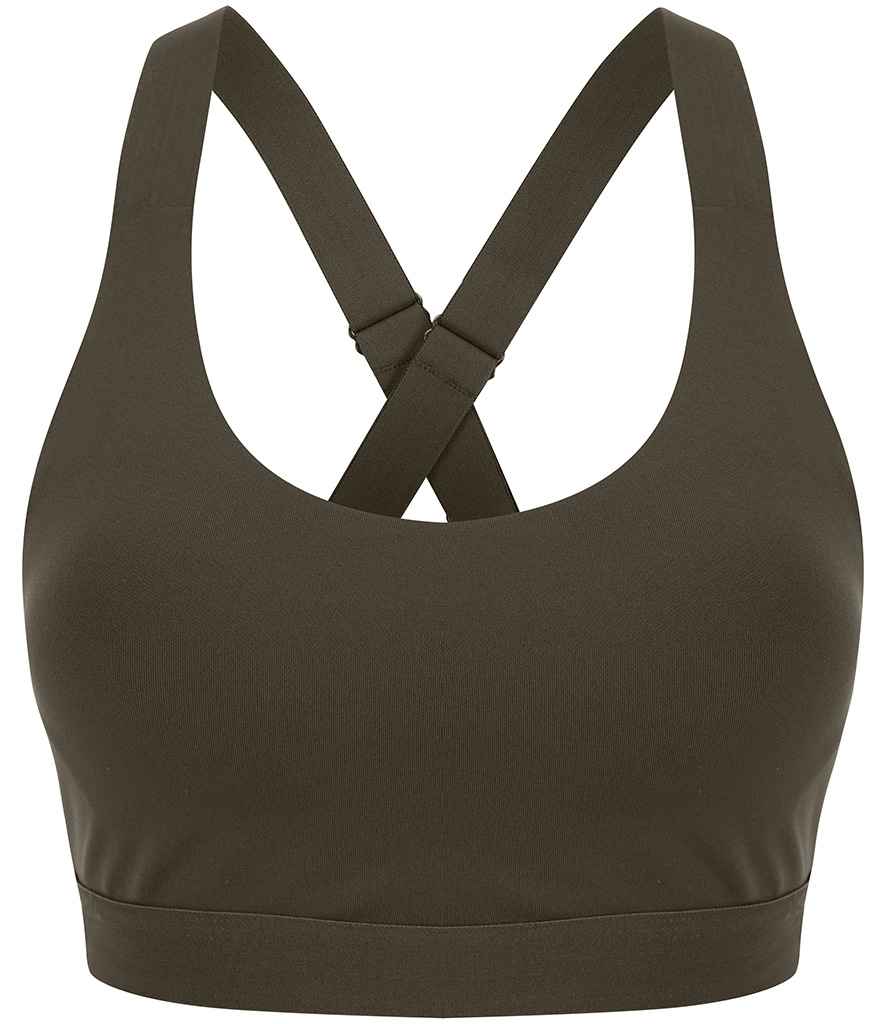 Tombo Medium Impact Core Bra - Olive Green