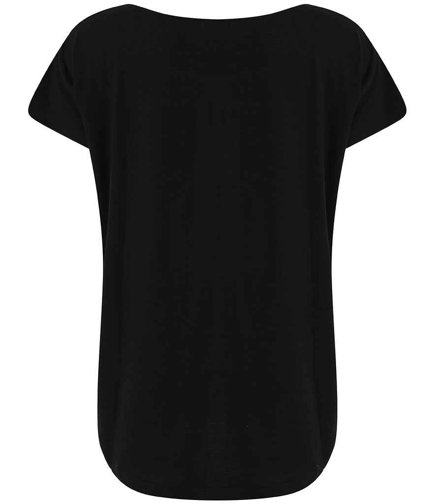 Tombo Scoop Neck T-Shirt - Black