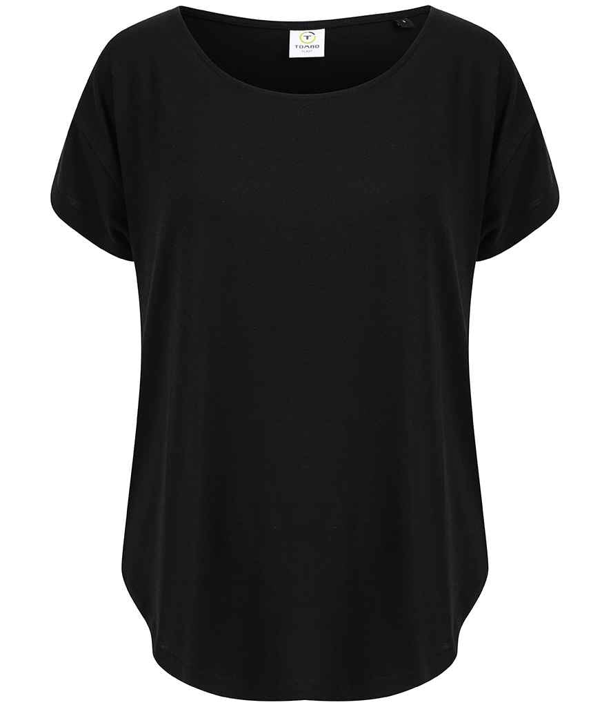 Tombo Scoop Neck T-Shirt - Black