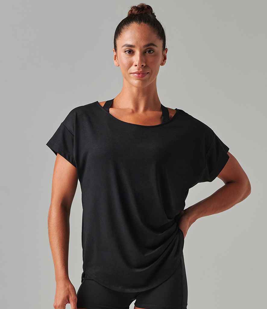 Tombo Scoop Neck T-Shirt - Black